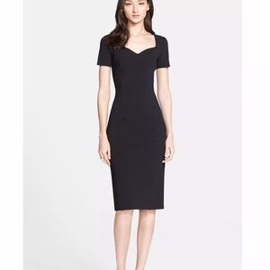 St. John Sculpture Knit Sweetheart dress